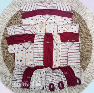 kafifa babypaket baju bayi newbornseri marunsetelan bajubayi baru lahirbaju bayi Lis bis uniseks