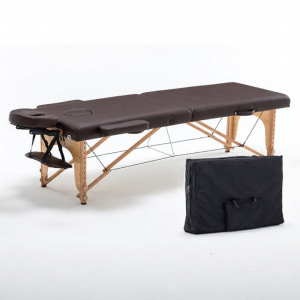 Portable Folding Massage Bed Beauty Therapy Acupoint Stimulation Fitness Tattoo Bed Wooden Material Kneading Pressure Massage