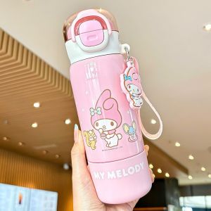 Deanbarry | 2025 New Girl School-Use 316 Grade Food Safe Double Drinking Straw Insulated Cup