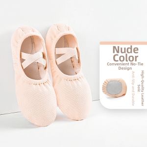 Ceyekids |Comfortable Soft Soled Dance Shoes for Women and Children Beige