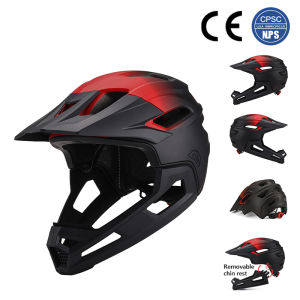 Detachable Full Face Bicycle Helmet for Adults Breathable Chin Guard Bike Helmet Shield Road MTB Safety Cycling Equipments