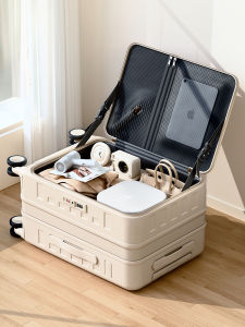 DTA Side Open Cover Luggage 20 Inch Boarding Rod Multi Function Large Capacity Expandable Travel Suitcase for Men And Women