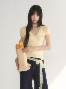 Weekend hub | Summer Short Sleeve Knitted Top