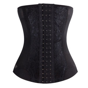 WECHERY | Mesh Embroidered Corset Body Shaper faja Waist Trainer Original Colombian Girdles For Women Belly Tightening Control Shapewear