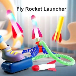 Kids Air Stomp Rocket Foot Pump Launcher Toys Sport Game Jump Stomp Outdoor Child Play Set Jump Sport Games Toys