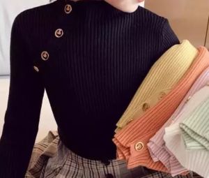 DAISY K7 Baju Rajut wanita turtleneck Premium All size