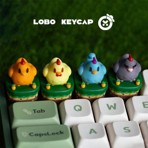 52TOYS | Cartoon Stardew Valley Series Chicken Image Role Fun Keyboard Decoration Cute Esc Keycap Resin Material Customization Periphery