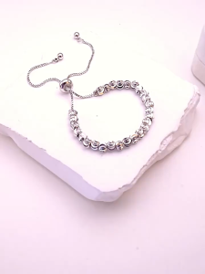 Lucky Stainless Steel Beads Bracelet No Fade Adjustable Bangle for Woman Holiday Jewelry Gifts