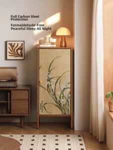 MR ART | Narrow Mid-Century Modern Storage Cabinet