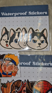 Waterproof Matte Finish Laminated Vinyl Stickers Cute Cat Face Cut out for Tumblers | Laptop | Motorcycle | Journals