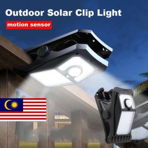Clip Motion Sensor LED Light Solar Light Outdoor Waterproof Garden Sunlight Patio Outdoor Solar Light Country House Solar Light 0 Electricity Solar Clip Light Solar Lights