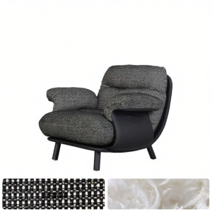PURPLELEAF | Leather Rotary Leisure Sofa Chair