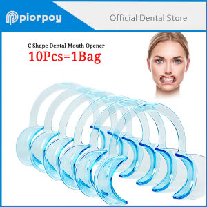 PIORPOY 10Pcs Dental Mouth Opener C Shape Autoclavable Resistant Disinfection Disposable Intraoral Cheek Lip Opener Dentist Tool