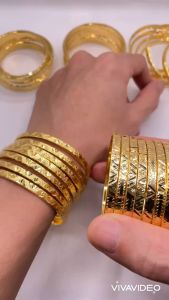 Lắc tay ximen 4 li Vòng tay ximen chất liệu titan không phai màu không rỉ sét Vòng ximen chuẩn màu 18k