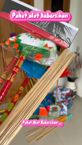 Paket Hemat 4 in 1 Alat kebersihan Sapu lantai Pel wiper Sapu kasur