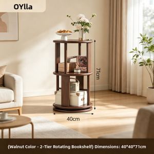 OYIla | Rotatable Movable Round Bookshelf