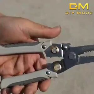 【รุ่นใหม่ล่าสุด ของแท้】คีมปอกสายไฟ คีมช่างไฟฟ้าวัสดุสแตนเลส ตัดได้ทั้งสายอ่อนและสายแข็งคีมอเนกประสงค์ สามารถใช้เป็นประแจ