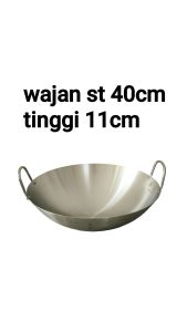wajan stainless tebal anti lengket 40 cm