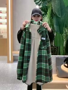 Plaid Flannel Thickened Loose Shirt