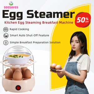Electric Cooker for Hard Boiled Eggs with Auto Shut Off Anti-Dry Burning 12 Capacity Multi-functional Cooking Steamer