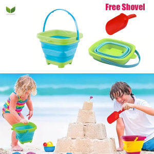 1 ชุด เครื่องปรับลักษณ์ 1 ชิ้น ร่วม 1 ชิ้น ทำจาก 2 L ทำให้ถังพับได้ ถังน้ำทรงเป็นสีเหลี่ยม สำหรับเล่นชายหาดเด็กท่องเที่ยวชายหาดสิ่งจำเป็นสำหรับวันหยุดพักผ่อน