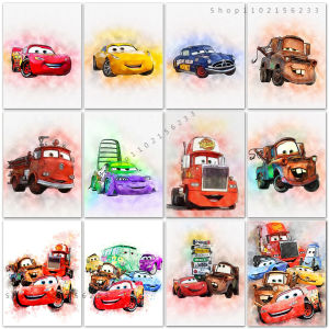 Disney Cartoon Canvas Painting Car Story Home Decoration Wall Art Posters And Prints Bedroom Modern Kids Room Decor