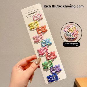 NING ZHOU | Kẹp Tóc Màu Dopamine Có Băng Tóc Bên