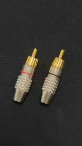 10 Chiếc Đầu Nối RCA Mạ Vàng Chuyển Đổi Âm Thanh Video Cho Loa/âm Ly Nguồn AC&DC