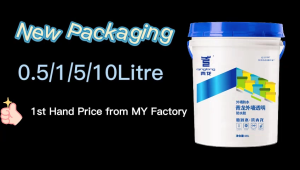 Qinglong Transparent Waterproof Coating -1L / 5L / 18L -Roof Wall Balcony Bathroom & Window Crack Sealer