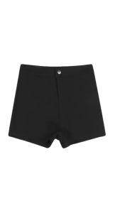 Màu Đen Phù Hợp Ngắn Quần Nữ Ngoài Trời Mùa Hè Gợi Cảm Siêu Ngắn Co Giãn Cao Vòng Eo Thon Gọn American Hot Quần Bó Ôm Sát Nhiệt Quần Short Quần Đùi