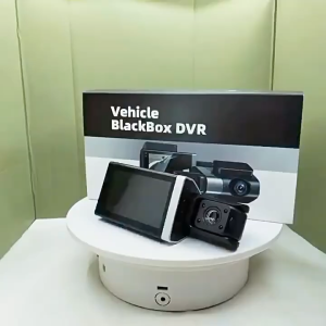 กล้องหน้ารถ dash cam 4K WIFI กล้อง3 ถ่ายพร้อมกันทั้งหน้ารถ ภายในรถ และหลังรถ ภาพการถอยรถ เลนส์หมุน