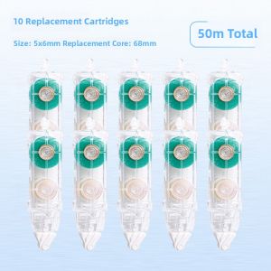 Transparent Tape Longli Primary School Students Special Pen Drive Correction Tape High Viscosity No Trace No Glue Mistakes Stick Double Sided Tape Kindergarten Handicraft Sticker Scrapbooking Tape