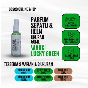 Parfum Spray Sepatu/Helm Anti Bau - aroma Lucky Green