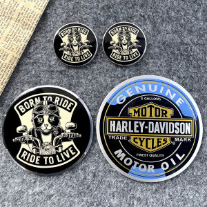 Harley Dán Đi Xe Để Sống Biểu Tượng Xe Máy Davidson Logo đề can kim loại bình nhiên liệu Mèo Trang Trí Thích Hợp Cho Harley Tr300 Ly Hợp Bìa