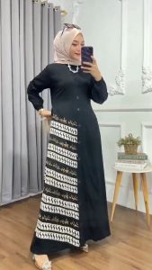 GAMIS TWILL KANCING KLOK BUSUI SIZE S SAMPAI JUMBO BISA SERAGAM