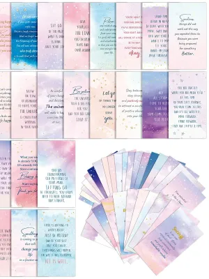 60pcs Starry Sky Fantasy Series Uplifting Positive Affirmation Note Cards With Inspirational Quotes For Support Bithday Gifts