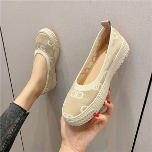 Princess Shoes Fisherman Shoes Womens Classic Style 2024 Spring New Arrival Canvas Shoes Slip-on Soft Bottom Flying Woven Breathable Shoes