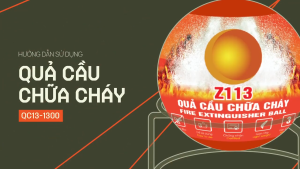 Bóng chữa cháy tự động Z113 Bộ Quốc Phòng Có tem kiểm định có giá đỡ. bảo hành chính hãng 3 năm