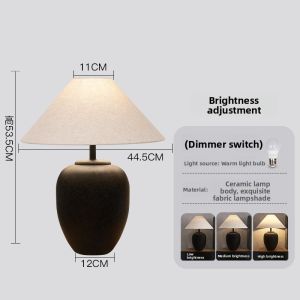 Abotu | Wabi Sabi Ceramic Vase Desk Lamp