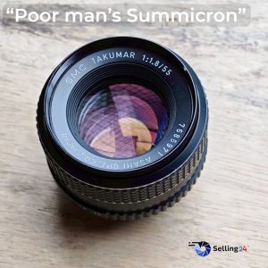 เลนส์มือหมุน SMC Takumar 55mm f1.8 MF Standard Lens Mount M42 หน้าเลนส์ 49 มม. พร้อมฝาหน้า ท้าย