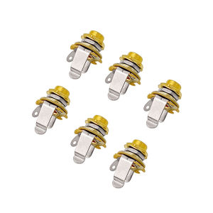 6 Chiếc Đàn Guitar Stereo Cắm Jack Âm Thanh Nữ 2 Dây Dẫn Hàn Loại Hàn Ổ Cắm Bảng Điều Khiển Mono TS Khung Xe Gắn Cho Thiết Bị Âm Thanh