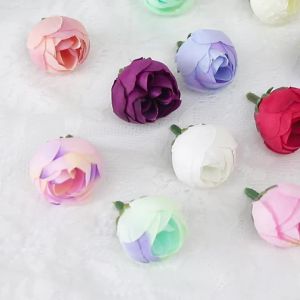 10/20Pcs Artificial Rose Flower Silk Fake Flower for Home Room DIY Wedding Decoration Craft Garland Gift Table Decor Accessories