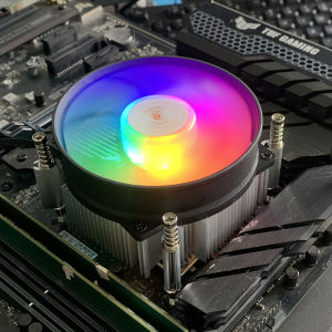 90 มม.RGB CPU Air-Cooled Cooler 4PIN Tower PC หม้อน้ําสําหรับ Intel LGA 1155 1156 1150 1151 1366 1700 1200 2011 x79 x99 Ventilador