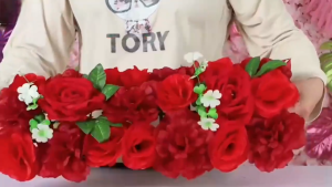 Simulated Rose Arch Decoration Lily Wedding Flower Wall Wedding Supplies Dining Table & Wall &door