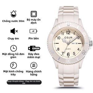 COJR | Đồng Hồ Kim Nữ Sinh Đơn Giản Không Tiếng Ồn