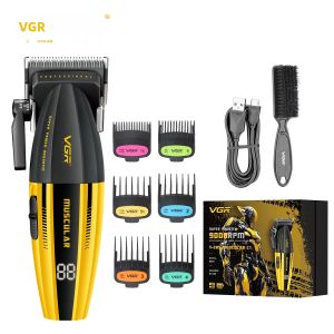 Máy Cắt Tóc Điện Chuyên Nghiệp VGR V-285 Thiết Kế Robot 9000 Vòng/Phút Màn Hình LED Số Cao Cấp Chất Liệu Hợp Kim Cắt Tóc Ướt/Khô