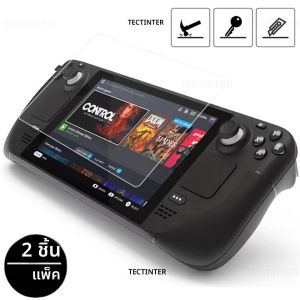 2PCS ตัวป้องกันหน้าจอสำหรับ Steam Deck OLED HD กระจกนิรภัยใสป้องกันรอยขีดข่วนป้องกันหน้าจอสำหรับ Steam Deck OLED อุปกรณ์เสริม