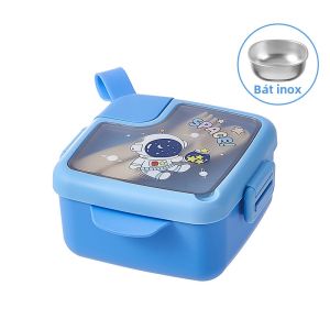 QIAOPIDIANDIAN | Hộp Cơm Trẻ Em Bằng Thép Không Gỉ 316 Cách Nhiệt
