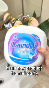 Airpurgy 5-Chamber Laundry Beads 72pcs/Box High Concentration Easy Dissolve Single Portable Box