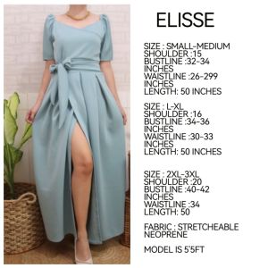 Elisse Modest Maxi Dress Collection Maxi Length | Flowy Silhouette | Semi-Puffed Sleeves For Birthdays Bridesmaids Entourage & Formal Occasions Fits Small to 3XL | Available in Light to Dark Shades